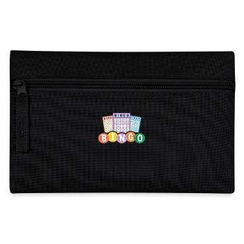 Bingo Player Cards Colorful Numbers Passion - Pencil Case - black - Front