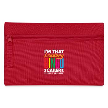 Legendary Bingo Caller for Bingo Players - Pencil Case - red - Front