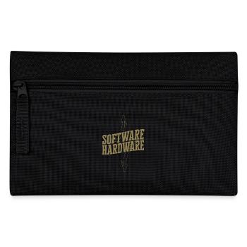 Funny IT Saying Software Hardware Word Game - Pencil Case - black - Front