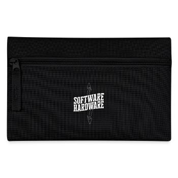 Funny IT Saying Software Hardware Word Game - Pencil Case - black - Front