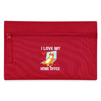 Remote home office - Pencil Case - red - Front