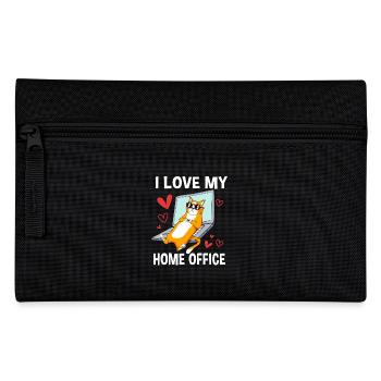 Remote home office - Pencil Case - black - Front