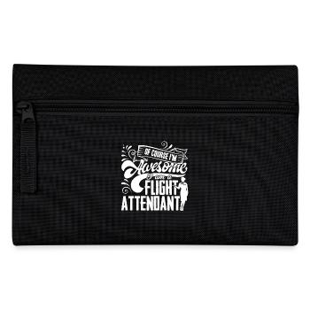 I Am An Awesome Flight Attendant - Pencil Case - black - Front