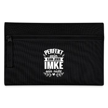 Imke - Perfekt Sein Kann Jeder Imke Sein Nicht - Federtasche - Schwarz - Vorne