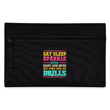 Diamond Painting Artist Eat Sleep Sparkle Diamond - Pencil Case - black - Front