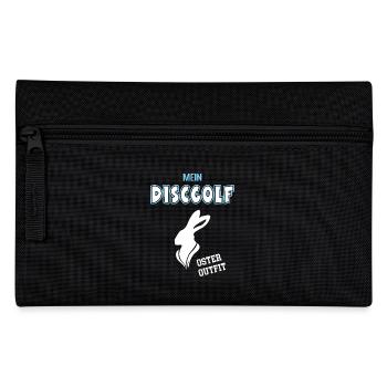 Discgolf Oster Outfit Discgolfspieler Ostern - Federtasche - Schwarz - Vorne