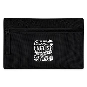 Crazy English Teacher - Pencil Case - black - Front
