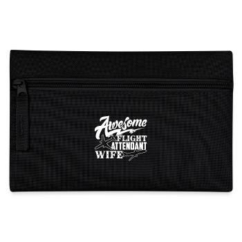 Flight Attendant Wife - Pencil Case - black - Front