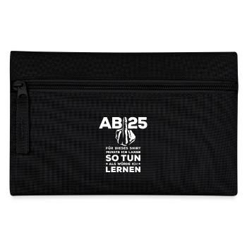 Abi 2025 Stinkefinger - Abitur - Geschenk - Federtasche - Schwarz - Vorne