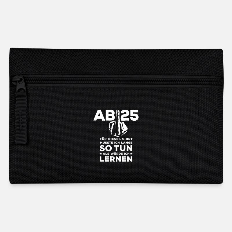 Abi 2025 Stinkefinger - Abitur - Geschenk - Federtasche - Schwarz