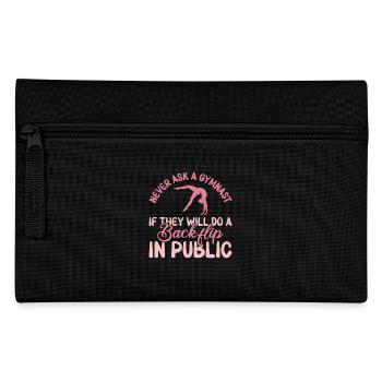 Gymnastik Training Fitness Gym - Federtasche - Schwarz - Vorne