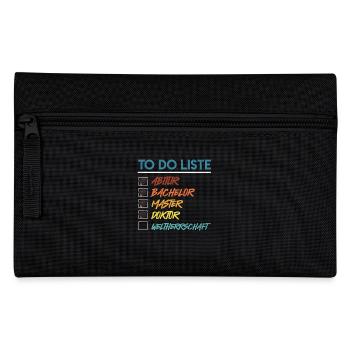 Doktortitel TO DO LISTE DOCTOR WELTHERRSCHAFT - Federtasche - Schwarz - Vorne