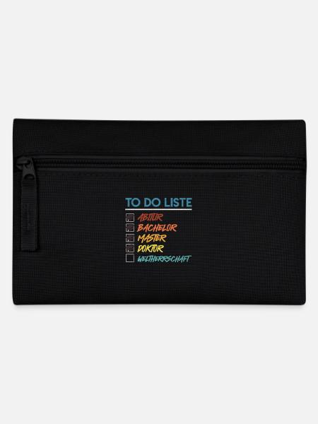 Doktortitel TO DO LISTE DOCTOR WELTHERRSCHAFT - Federtasche - Schwarz