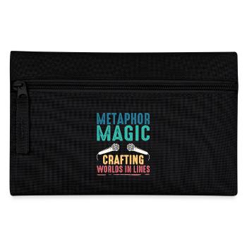 Poetry Slam Metaphor Magic Slam Poetry - Pencil Case - black - Front