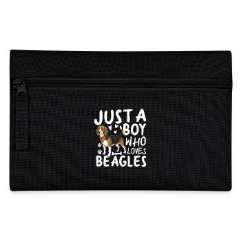 Just A Boy Who Loves Beagles - Pencil Case - black - Front