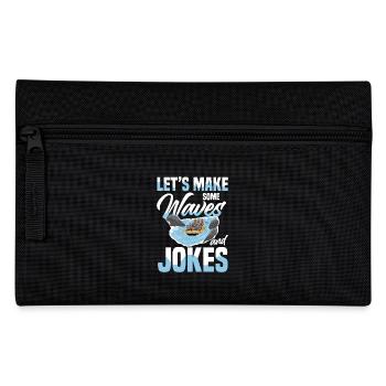 Faisons des vagues et des blagues en rafting - Trousse - noir - Devant