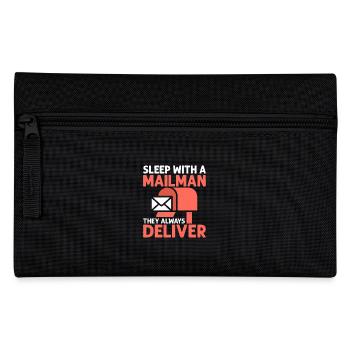 Sleep With A Mailman Mail Carrier Postal Worker - Federtasche - Schwarz - Vorne