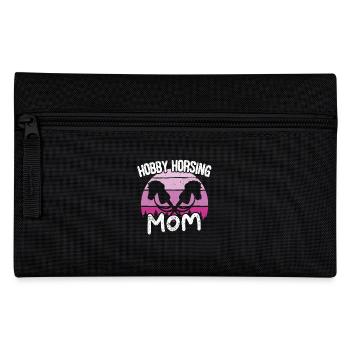 Hobby Horsing Mutter Mom Steckenpferd Pferd Reiten - Federtasche - Schwarz - Vorne
