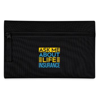 Insurance Agent Ask Me About Funny Insurance - Pencil Case - black - Front
