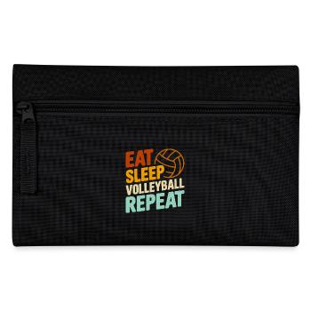 Volleyball - Federtasche - Schwarz - Vorne