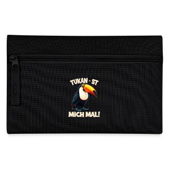 Tukan - St Mich Mal! Lustiger Slogan mit - Federtasche - Schwarz - Vorne
