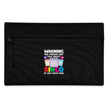 Bingo Player Beware Always Talks About Bingo - Pencil Case - black - Front