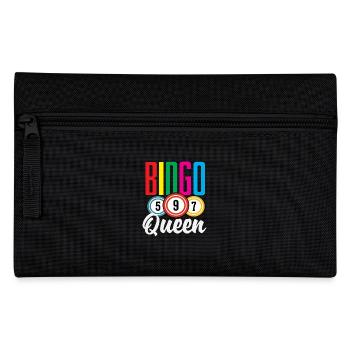 Bingo Queen Für Bingo Spieler - Federtasche - Schwarz - Vorne