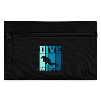 Dive Scuba Diving Funny Scuba Diver - Pencil Case - black - Front