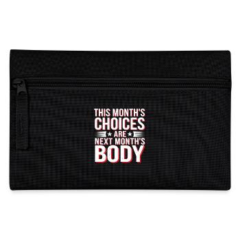 This Month's Choices Are Next Month's Body 2 - Federtasche - Schwarz - Vorne