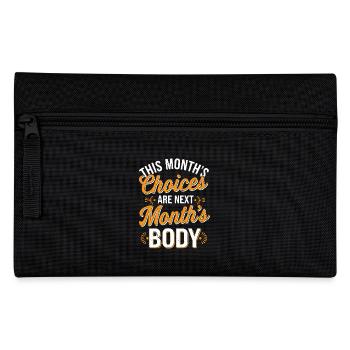 This Month's Choices Are Next Month's Body 3 - Federtasche - Schwarz - Vorne