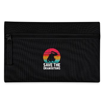 Orangutan Animal Lover Orangutans - Pencil Case - black - Front
