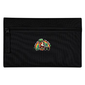 Embrasse-moi je suis un chien irlandais Fête de la Saint-Patrick - Trousse - noir - Devant
