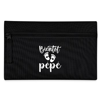 Bientôt pépé - Trousse - noir - Devant