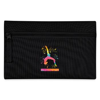 Gymnast Balance Beam Artistic Gymnastics - Pencil Case - black - Front