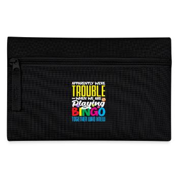 Joueur de bingo amusant quand nous jouons au bingo - Trousse - noir - Devant