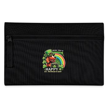 Joyeuse Saint-Patrick Chien Arc-en-ciel - Trousse - noir - Devant
