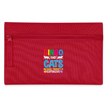 Les joueurs de bingo et les chats parce que la thérapie coûte cher - Trousse - rouge - Devant
