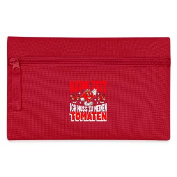 No time, I take care of my tomatoes - Pencil Case - red - Front