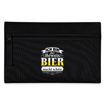 La bière rend beau pour les types gagnants Artboard 1 - Trousse - noir - Devant