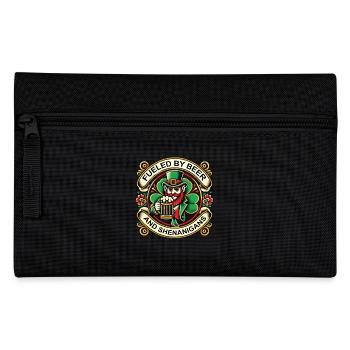 St. Patrick's Day: Angetrieben Von Bier - Federtasche - Schwarz - Vorne
