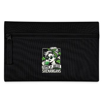 St. Patrick's Day Lustig Bier Kleeblatt Spaß - Federtasche - Schwarz - Vorne