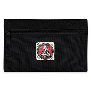 Intensiver Gamer im Anzug und Retro-Style - Federtasche - Schwarz - Vorne