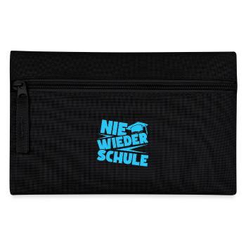 Abitur NIE WIEDER SCHULE Abi Geschafft Lustiges - Federtasche - Schwarz - Vorne