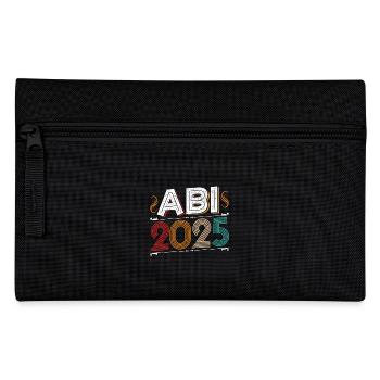 ABI 2025 Abitur Abschluss Lustiges Abiturienten - Federtasche - Schwarz - Vorne