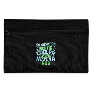 Abi SO SIEHT EIN RICHTIG COOLER TYP MIT MATURA AUS - Federtasche - Schwarz - Vorne