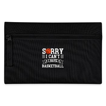 Désolé, j’ai du basket - Trousse - noir - Devant