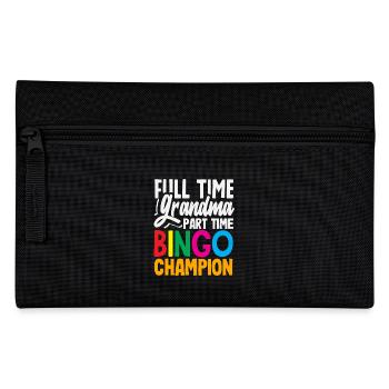 Full-time granny part-time bingo player - Pencil Case - black - Front