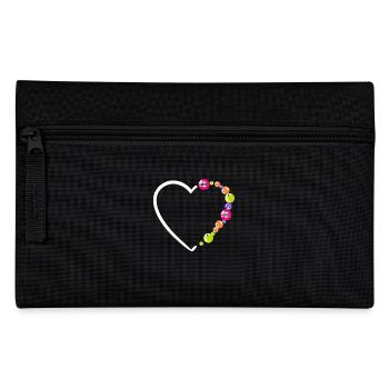 Bingo Joueur Coeur Amour Design - Trousse - noir - Devant