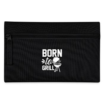 Born to grill - cadeaux de maître du gril amusants - Trousse - noir - Devant