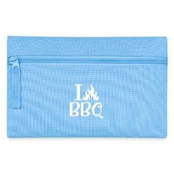 BBQ Geschenke, Grill Geschenke - Federtasche - Hellblau - Vorne